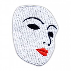 Mask of Lady - red lips