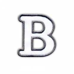 Letter B - white