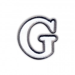 Letter G - white