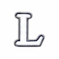 Letter L - white