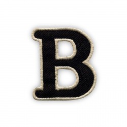 Letter B - black