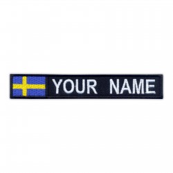 Name Patch with flag of Sweden