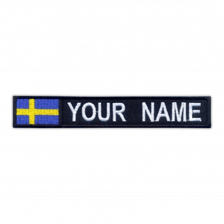 Name Patch with flag of Sweden