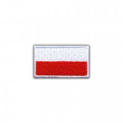 Flag of Poland 3.5 x 2.0 cm (small-white)