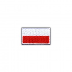 Flag of Poland 2.5 x 1.5 cm (small-white)