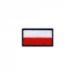 Flag of Poland 2.5 x 1.5 cm (small-black)