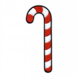 Candy Cane white and red - iron on
