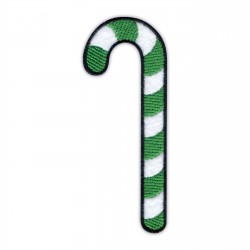 Candy Cane white and green - iron on