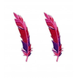 Feathers set - pink and purple