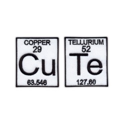 Cu (Copper) Te (Tellurium) - a set of patches - CuTe