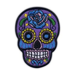 Mexican Calavera skull purple