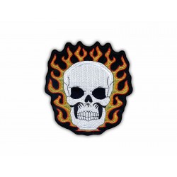 Skull in flame