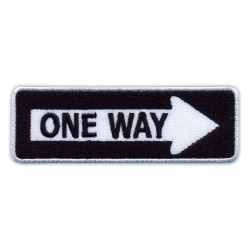 ONE WAY sign