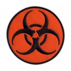 Biohazard - biological threat - round orange