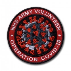 NHS ARMY VOLUNTEER Operation COVID - red
