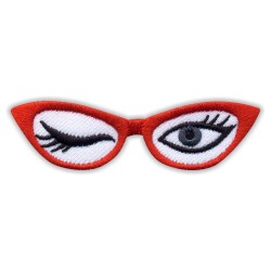 Red GLASSES with winking EYES