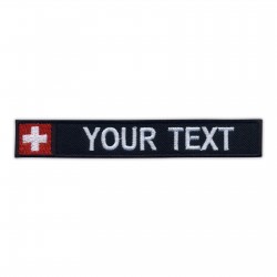 Name Patch with flag of Switzerland