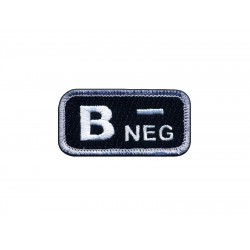 Blood type B "neg" black/white