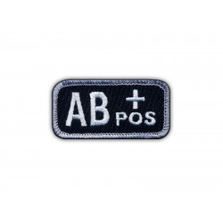 Blood type AB "pos" black/white