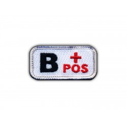 Blood type B "pos" white/red