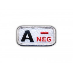Blood type A "neg" white/red