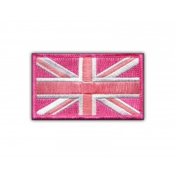 Flag of Great Britain - pink (7.5 x 4 cm)