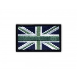 Military Flag of United Kingdom - mono (7.5 x 4.5 cm)