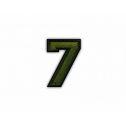 The digit 7 - khaki