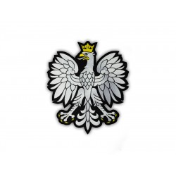 Polish eagle emblem with black frame - a large patch on the back