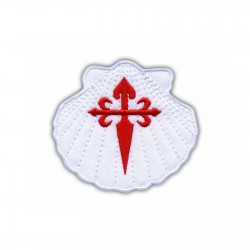 White Shell with red Cross - Symbol of St. James