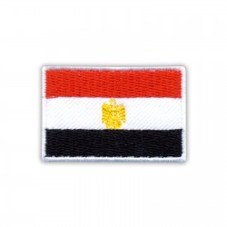 Flag of Egypt in white frame