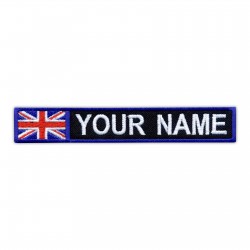 Name Patch with flag of Great Britain