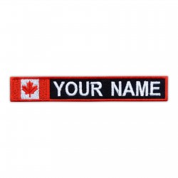 Name Patch with flag of Canada